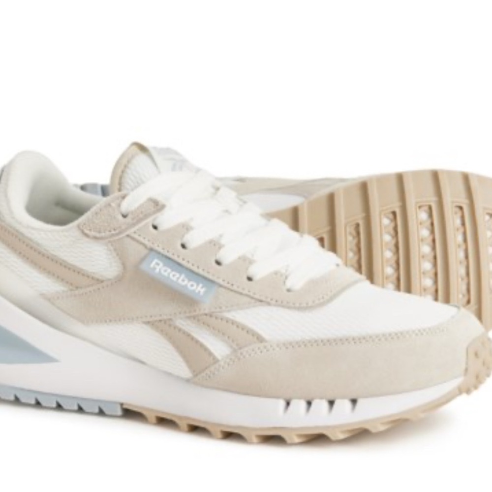 Reebok Classic White and Tan Sneakers - Picture 1 of 7